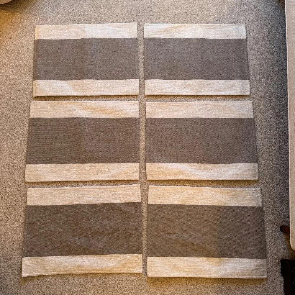 Set of 6 West Elm Cotton Placemats